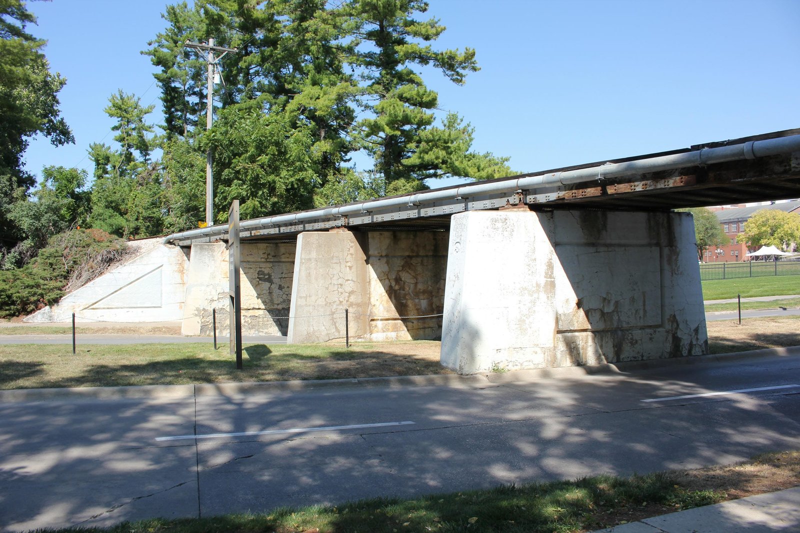 Looking north